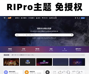 WordPress模板日主题资源下载主题源码模板 RiPro v8.5 开心版