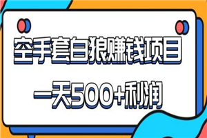 某团队内部实战赚钱项目，一天500+利润，人人可做，超级轻松