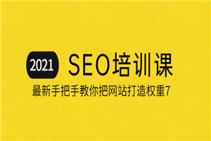 2021最新SEO培训：手把手教你把网站打造权重7，轻松月入3万