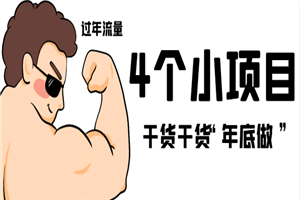4个短小精悍的年底干货项目，绝对有帮助！