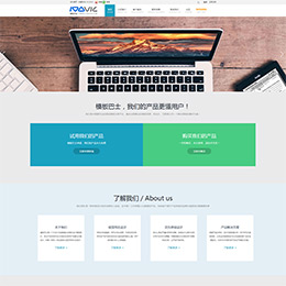 html5响应式高端企业disuz模板