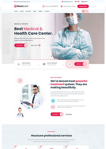 私立的服务机构HTML5模板