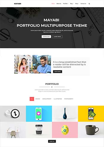 多用途的公司业务展示HTML5模板