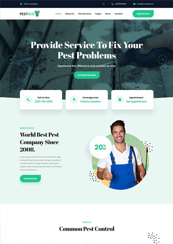 害虫防治服务公司官网静态html模板