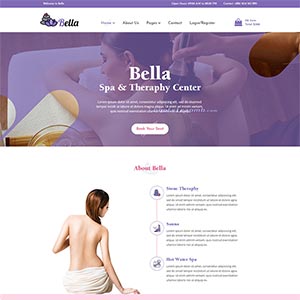 响应式Spa养生馆电商网站模板