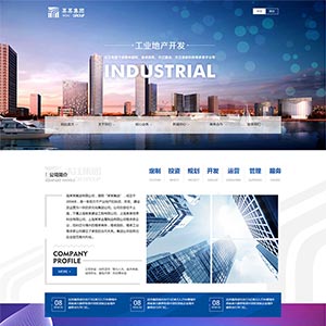 地产集团公司网站静态响应式模板