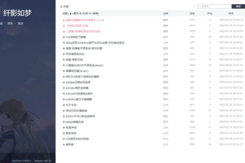 个人博客系统源码 雪落.溯雪Sxlog轻博客源码 PHP开源 简洁干净轻博客源码